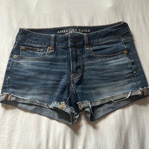 American Eagle Outfitters Shortie Super Stretch jean shorts. Size 2